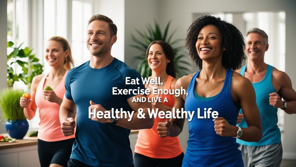 Eat well, exercise enough, and live a healthy life